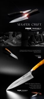 Pirge X Krop Handmade Limited Edition Chef Knife 18 cm - Image 5