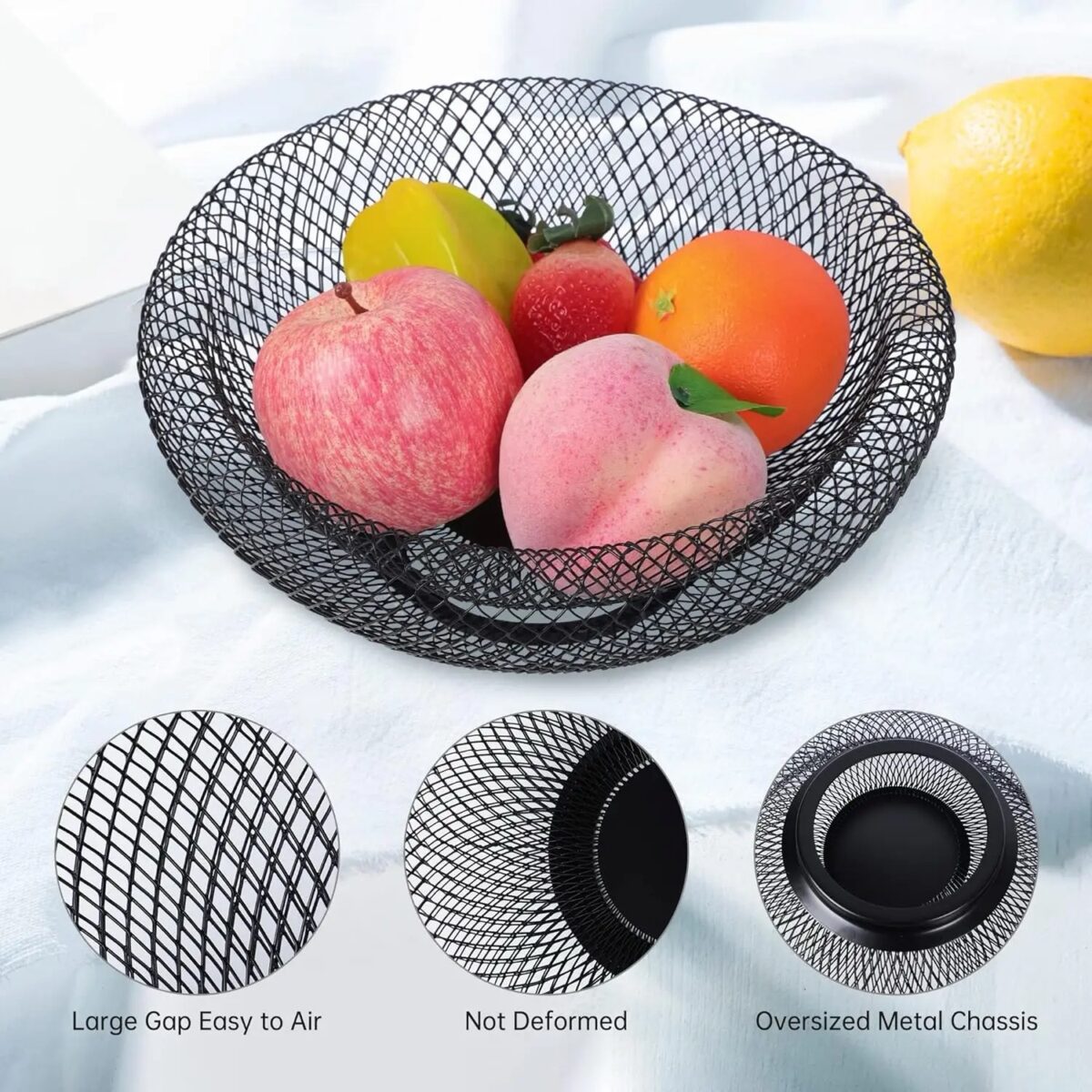 Metal Fruit Basket - Image 1