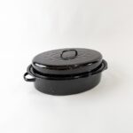 Enamel Roasting Pan with Stainless Steel Grill