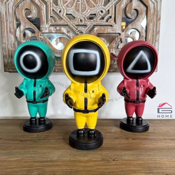 Squid Game 3 Piece Resine Set