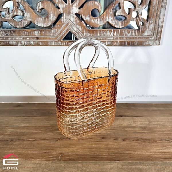 Glass Handbag Vase