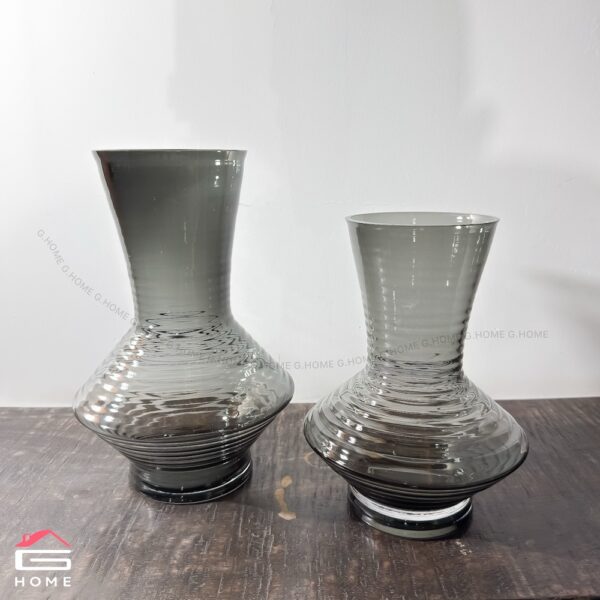 Two Piece Glass Vase Set