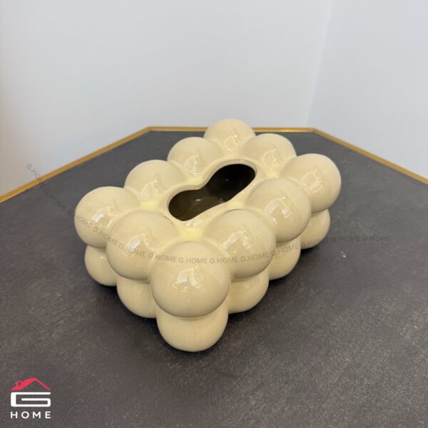 Ceramic Bubble Tissue Box - Monocolor