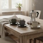 Porcelain Coffee Cups - 12 Pcs