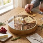 Bamboo Serving Tray with Plexi Glass Cover