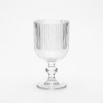 Ribbed Glass Juice Cup - 12 Pieces - Image 2