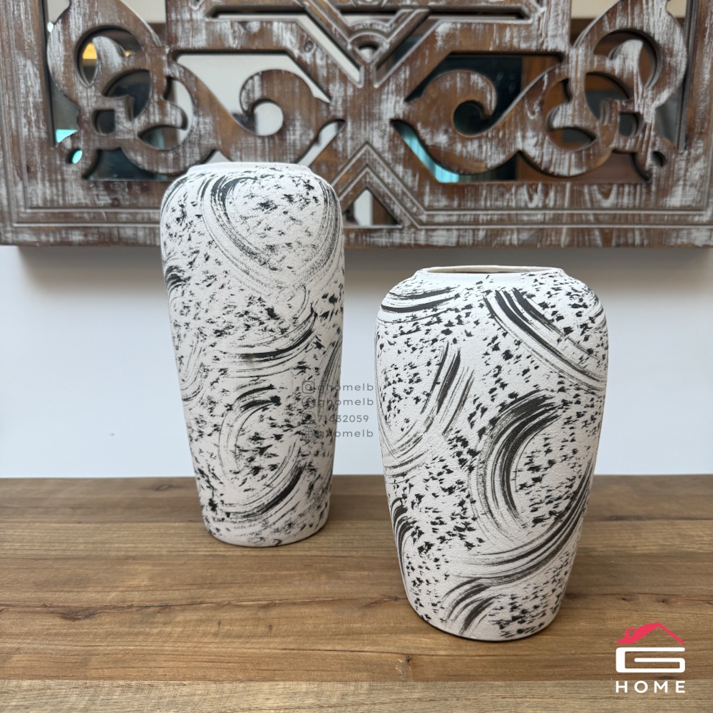 20260724-img_3454 Two Piece Ceramic Vase Set - 29/22 cm - Image 1