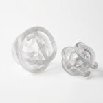 Hand Blown Glass Twisted Clear Knot - Image 2