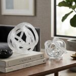 Hand Blown Glass Twisted Clear Knot