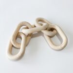Wood Decorative Chain - Bohemian Style - 55 cm - Image 2
