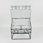 Glass Juice Dispenser - Beverage Dispenser - 2*2.2 Liter - Image 2