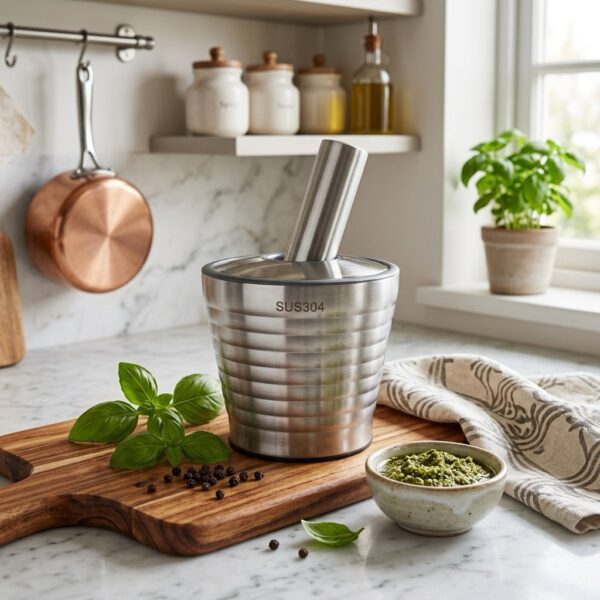 Stainless Steel Mortar & Pestle