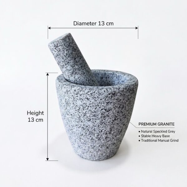 Solid Granite Mortar & Pestle