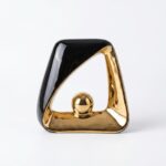 Ceramic Arc with Ball - Black and Gold - Image 2