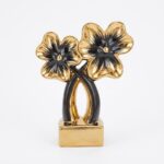 Ceramic Gold Double Flower - Image 2