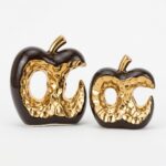 Ceramic Golden Apple Set - 2 Pieces - Image 4