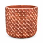 Round Stamped Plastic Planter Box | 28x31 cm - Image 2